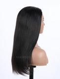 Silky Straight Human Hair 150% Density Stock Wig 3/4 Half Machine Made Wigs