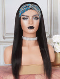 Headband Wig Silky Straight Human Hair Wigs (WITH FREE TRENDY HEADBAND)
