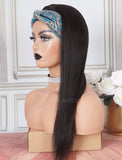 Headband Wig Silky Straight Human Hair Wigs (WITH FREE TRENDY HEADBAND)