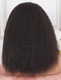 Headband Wig Kinky Straight Human Hair Wigs (WITH FREE TRENDY HEADBAND)