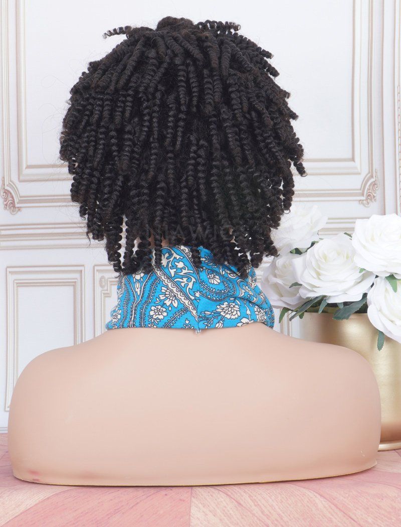 Headband Wig Kinky Curls Human Hair Wigs (WITH FREE TRENDY HEADBAND)
