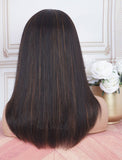 Highlight Brown Color Mixed Headband Wig Human Hair Wigs (WITH FREE TRENDY HEADBAND)