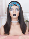 Highlight Brown Color Mixed Headband Wig Human Hair Wigs (WITH FREE TRENDY HEADBAND)