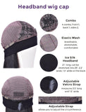 Amanda #Lavender Purple Headband Wig Human Hair Wigs (WITH FREE TRENDY HEADBAND)