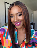 Andrea #Highlight Human Hair 12 Inches Lace Wig