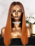 Amanda #Balayage Silky Straight Human Hair Lace Wigs