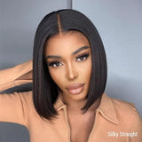 10A Grade Best Virgin Hair Short Bob Wig 13X6 Inches Deep Parting Lace Front Wigs