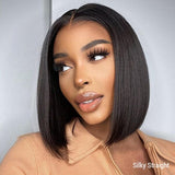 10A Grade Best Virgin Hair 13X6 Inches Deep Parting Lace Front Short Bob Wigs