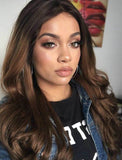 Swiss Lace 13x6 Lace Front Wig Color 1BT30