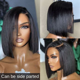 10A Grade Best Virgin Hair Short Bob Wig 13X6 Inches Deep Parting Lace Front Wigs
