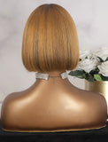 Taylor Swift Celebrity Short Bob Virgin Hair Lace Front Wig With Bangs