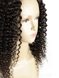 Kinky Curly U Part Human Hair Wigs With Middle Part Opening