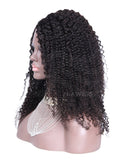 Kinky Curly U Part Human Hair Wigs With Right Part Opening