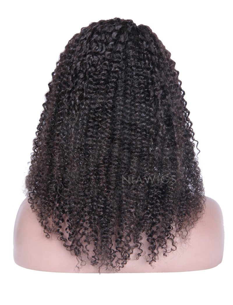 Lace Front Yavida U Part Human Hair Curly Wig Kinky Curly U Part Human Hair Wigs With Right Part Opening – NiaWigs