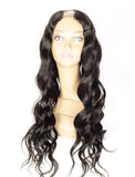 Loose Wavy U Part Human Hair Wigs With Natural Color