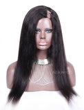 Yaki Straight U Part Human Hair Wig Left Part Opening Upart Wigs