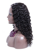 Curly U Part Human Hair Wig Natural Black Upart Wigs