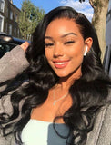 Body Wave 100% Real Human Hair 5x5 Inches Lace Front Wigs