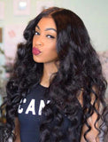 Natural Wave Lace Front Human Hair Wigs With Baby Hair